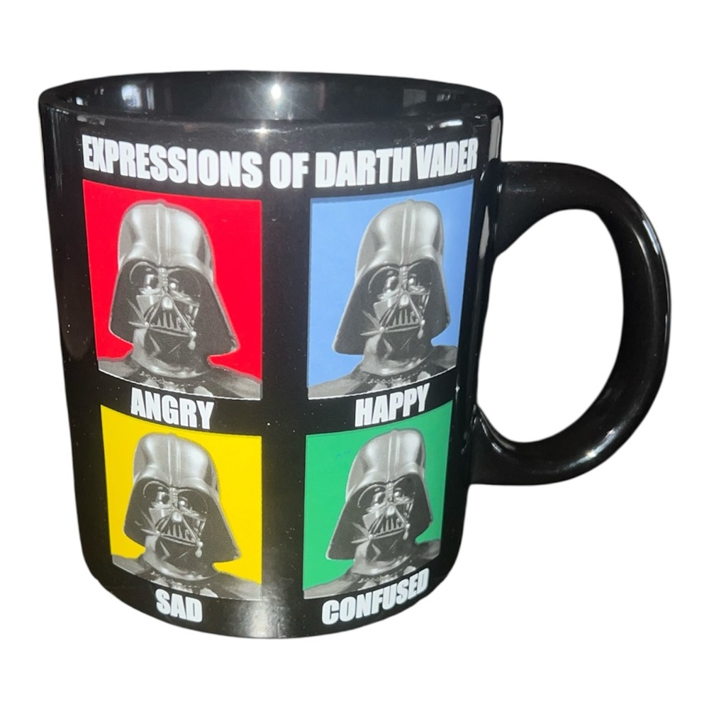 Star Wars Darth Vader Mood Mug - Black, Red, Blue, Yellow
